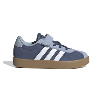 Sneakers blu e azzurre da bambino con strisce bianche adidas VL Court 3.0 EL C, Brand, SKU s344000233, Immagine 0